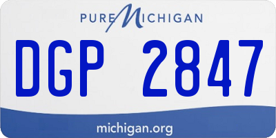 MI license plate DGP2847