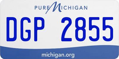 MI license plate DGP2855
