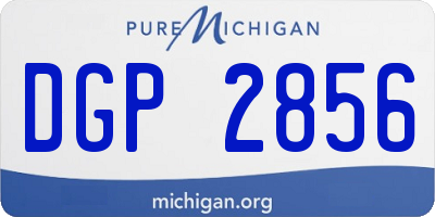 MI license plate DGP2856