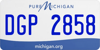 MI license plate DGP2858