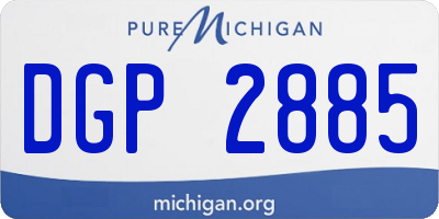 MI license plate DGP2885