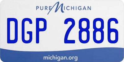 MI license plate DGP2886