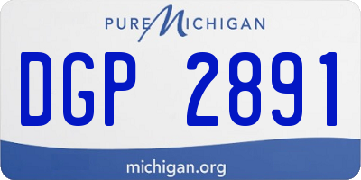 MI license plate DGP2891