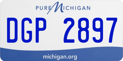 MI license plate DGP2897