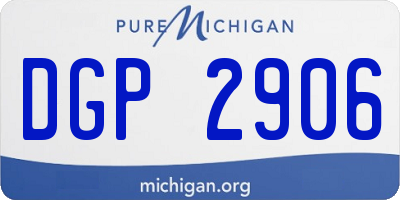 MI license plate DGP2906
