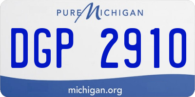 MI license plate DGP2910