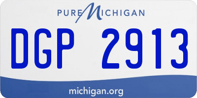 MI license plate DGP2913