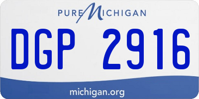 MI license plate DGP2916