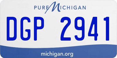 MI license plate DGP2941