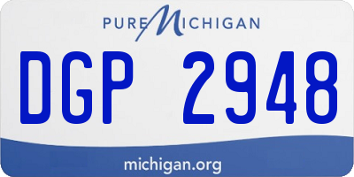 MI license plate DGP2948