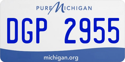 MI license plate DGP2955