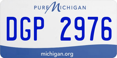MI license plate DGP2976