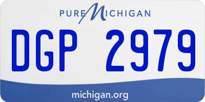 MI license plate DGP2979