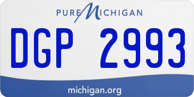 MI license plate DGP2993