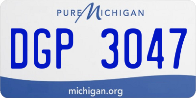 MI license plate DGP3047