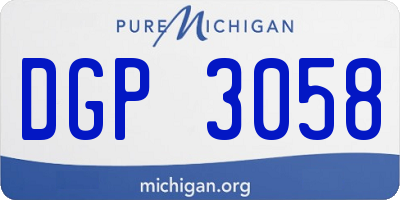 MI license plate DGP3058