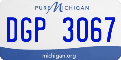 MI license plate DGP3067