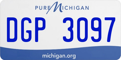 MI license plate DGP3097