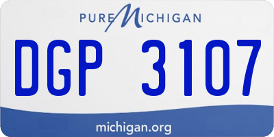 MI license plate DGP3107