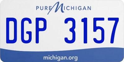 MI license plate DGP3157