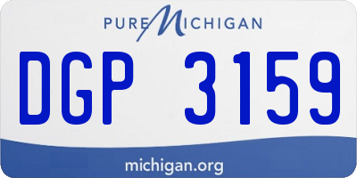 MI license plate DGP3159