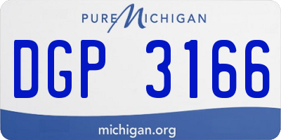 MI license plate DGP3166
