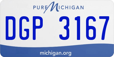 MI license plate DGP3167