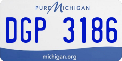 MI license plate DGP3186