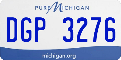 MI license plate DGP3276