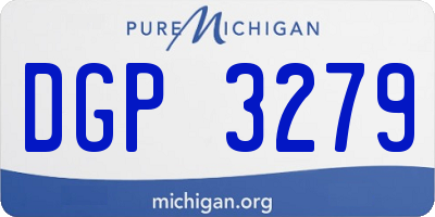MI license plate DGP3279