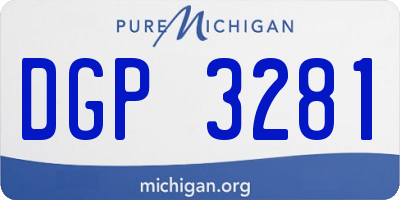 MI license plate DGP3281
