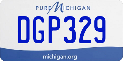 MI license plate DGP329