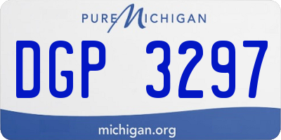 MI license plate DGP3297