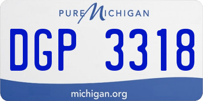 MI license plate DGP3318