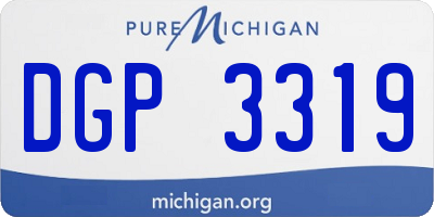 MI license plate DGP3319