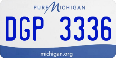 MI license plate DGP3336