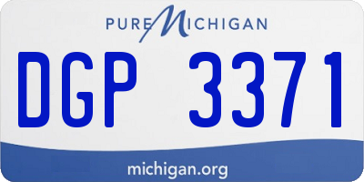 MI license plate DGP3371