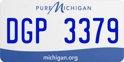 MI license plate DGP3379