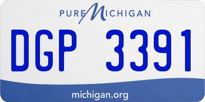 MI license plate DGP3391