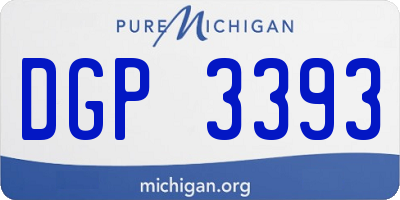 MI license plate DGP3393