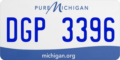 MI license plate DGP3396