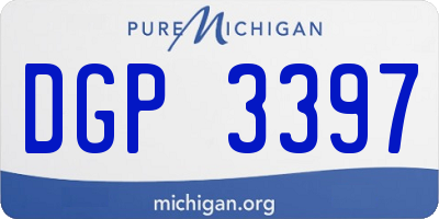 MI license plate DGP3397