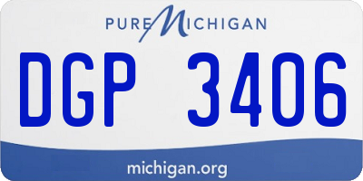 MI license plate DGP3406