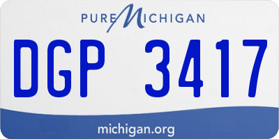 MI license plate DGP3417