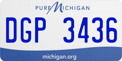 MI license plate DGP3436