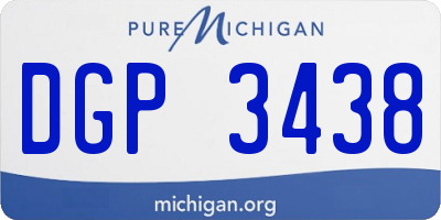 MI license plate DGP3438