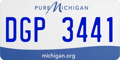MI license plate DGP3441