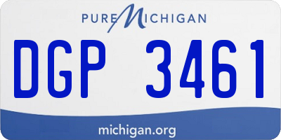 MI license plate DGP3461