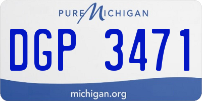 MI license plate DGP3471