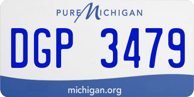 MI license plate DGP3479